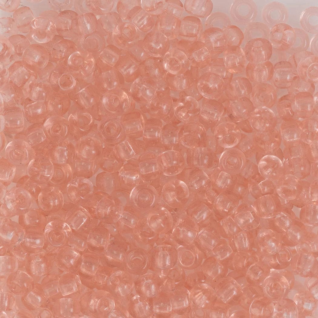 Miyuki Boncuk, MiyukiRoundBeads 6/0- 0155 Transparent Light Tea Rose