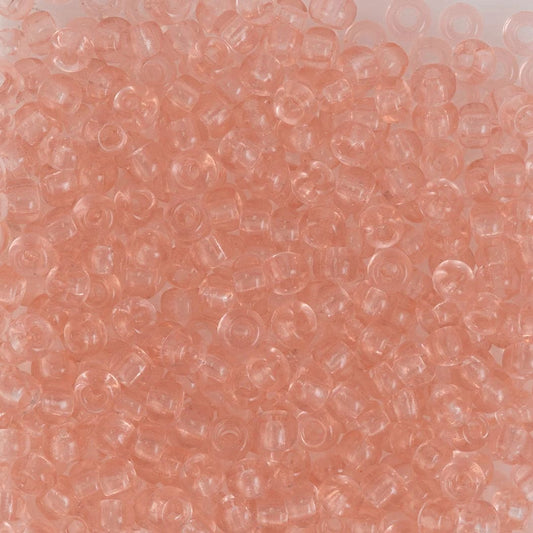 Miyuki Boncuk, MiyukiRoundBeads 6/0- 0155 Transparent Light Tea Rose