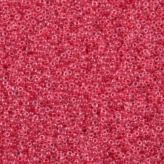 Miyuki Boncuk, MiyukiRoundBeads 8/0-0226 Coral Lined Crystal