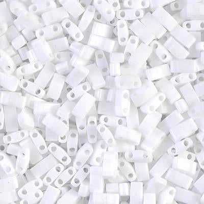 Miyuki Boncuk, Half Tila-HTL0402 Opaque White