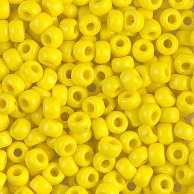 Miyuki Boncuk, MiyukiRoundBeads 6/0- 0404 Opaque Yellow