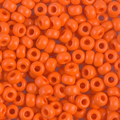 Miyuki Boncuk, MiyukiRoundBeads 6/0- 0406 Opaque Orange