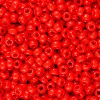 Miyuki Boncuk, MiyukiRoundBeads 6/0-0407 Opaque Red