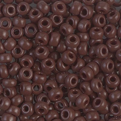 Miyuki Boncuk, MiyukiRoundBeads 6/0- 0409 Opaque Chocolate