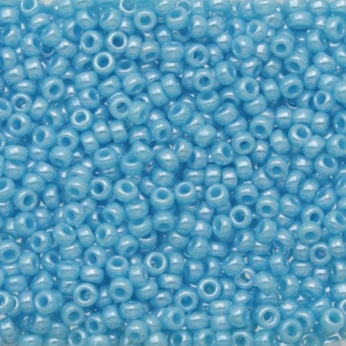 Miyuki Boncuk, MiyukiRoundBeads15/0-0433 Opaque Lt.Blue Lustered