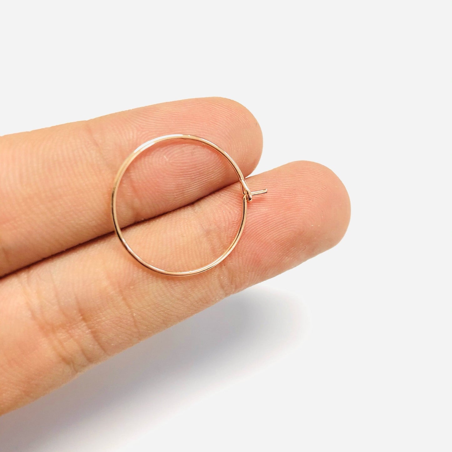 Rose Gold Kaplama Halka Küpe Aparatı 30mm