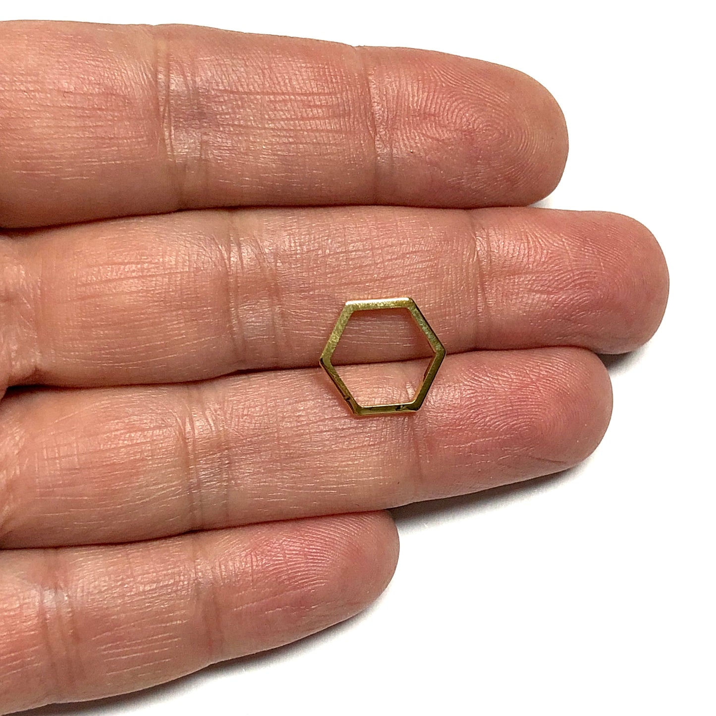 Altın Kaplama 12x14mm Altıgen Aparat