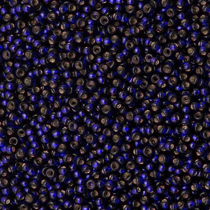 Miyuki Boncuk, MiyukiRoundBeads 8/0-1426 Dyed Silver Lined Dark Purple