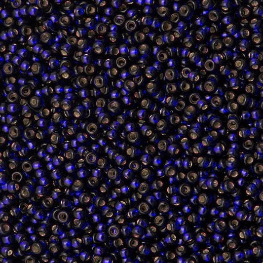 Miyuki Boncuk, MiyukiRoundBeads 8/0-1426 Dyed Silver Lined Dark Purple