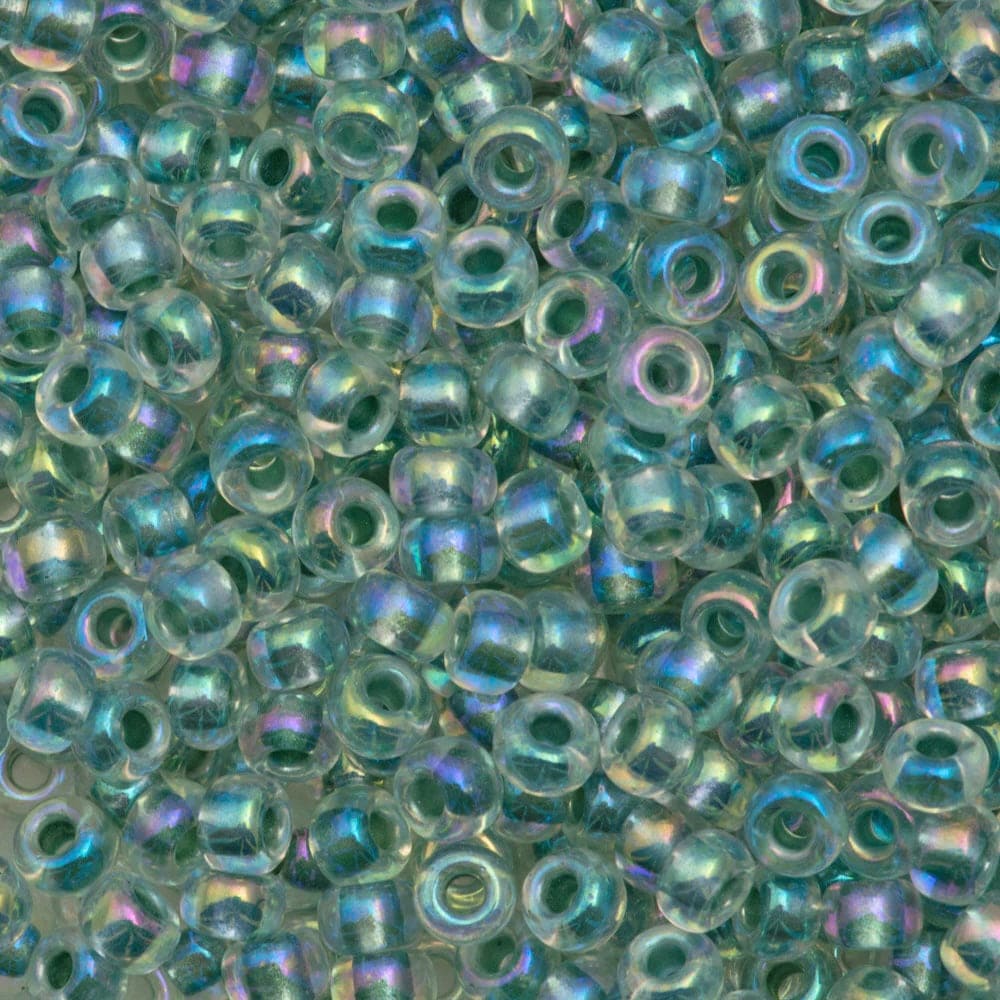 Miyuki Boncuk, Miyuki Round Beads 8/0- 0263 Seafoam Lined Crystal ,
