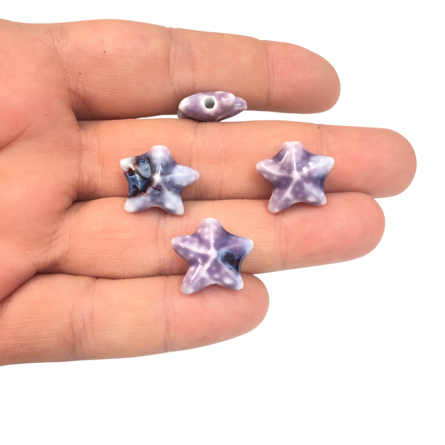 Seramik Yıldız Orta Boy - Lila