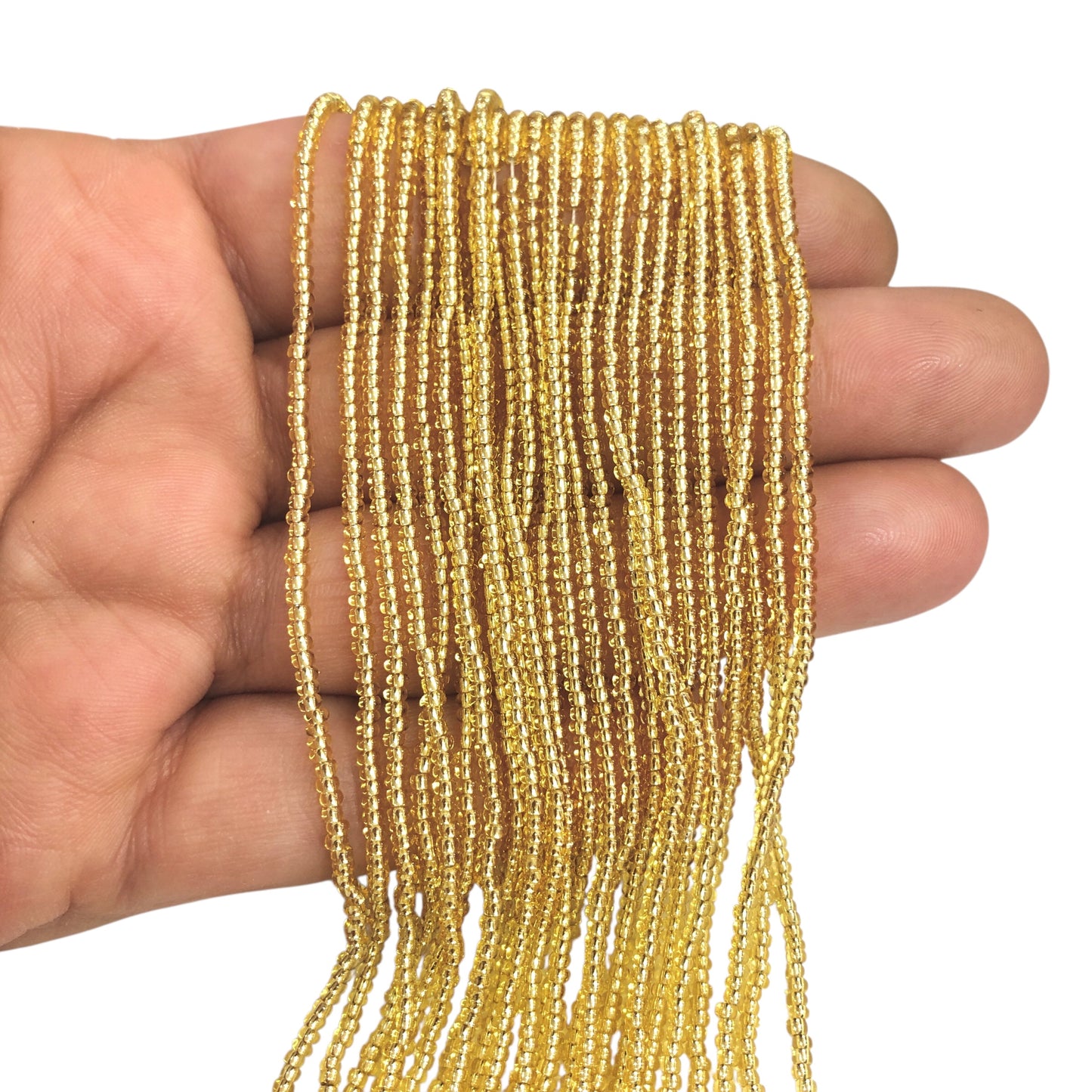 Preciosa Dizi Kum Boncuk 11/0 -17020 - Şeffaf Açık Altın