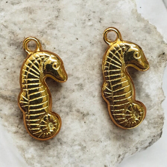 Altın Kaplama Sallantı Deniz Atı 20mm