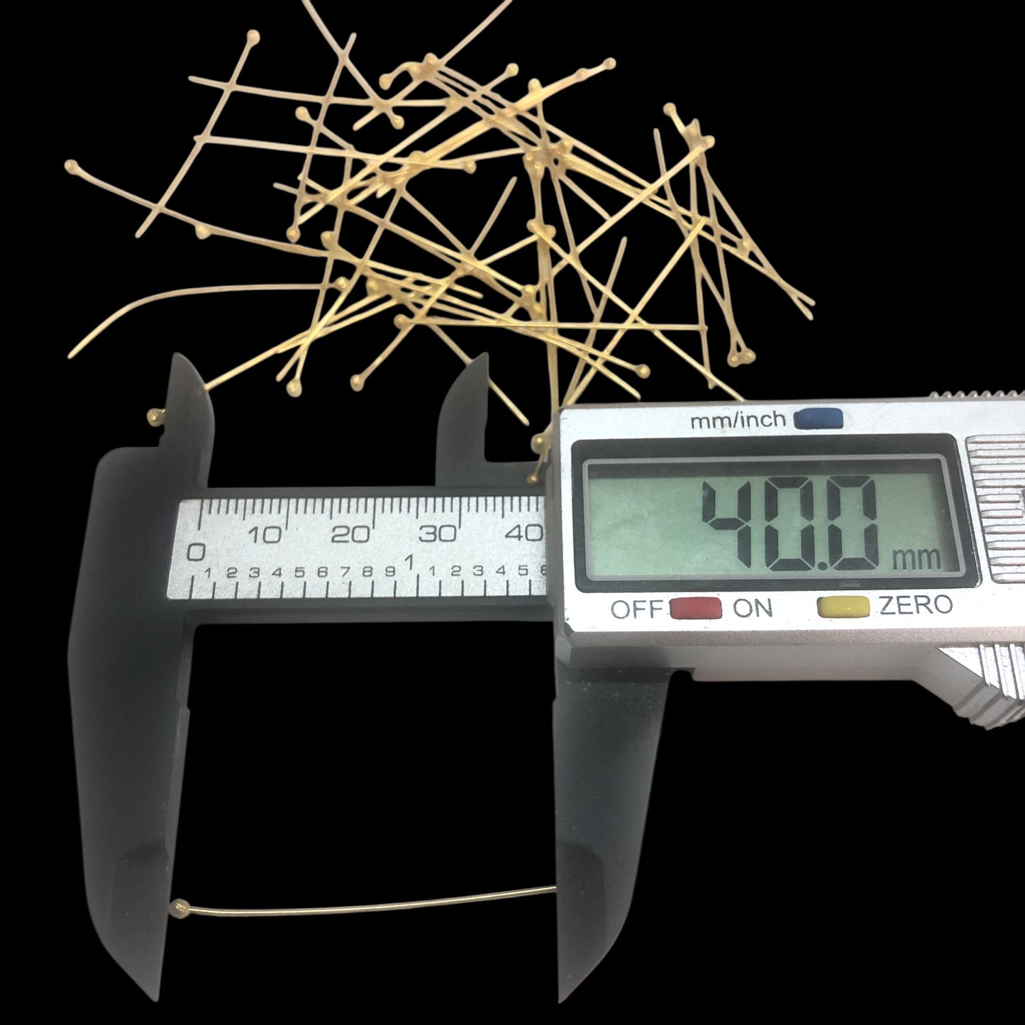 Gold Plated Ball Head Nail 40mm