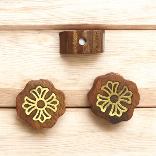 Esmer Venge Üzeri Pirinç Kakma Aparat - 12