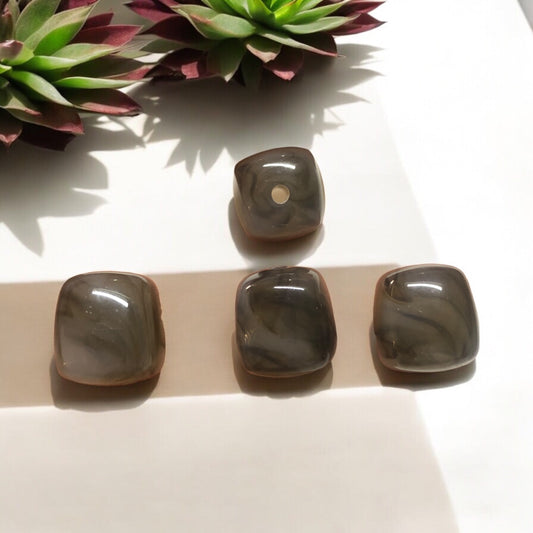 A Kalite Akrilik Silindir -16.3X17.3- Ebruli Gri