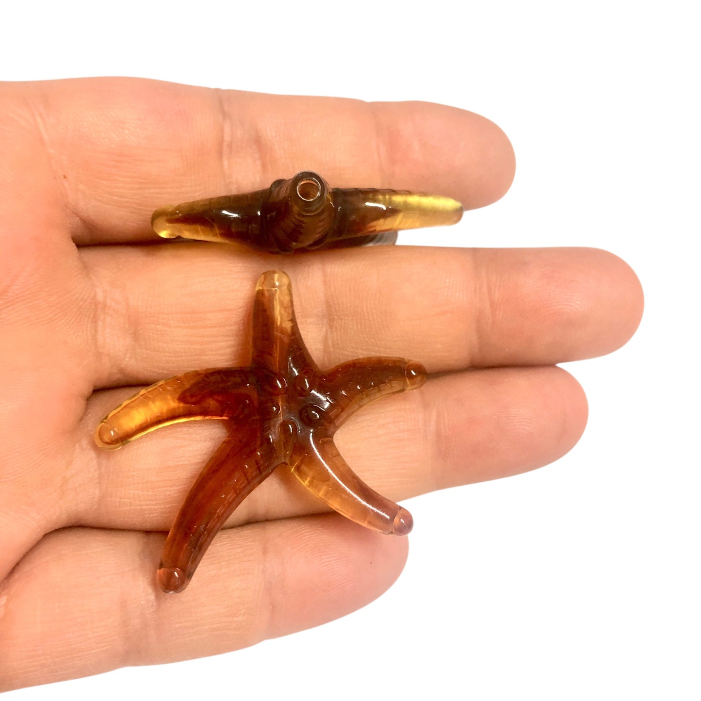 Akrilik Büyük Deniz Yıldızı -Kahverengi