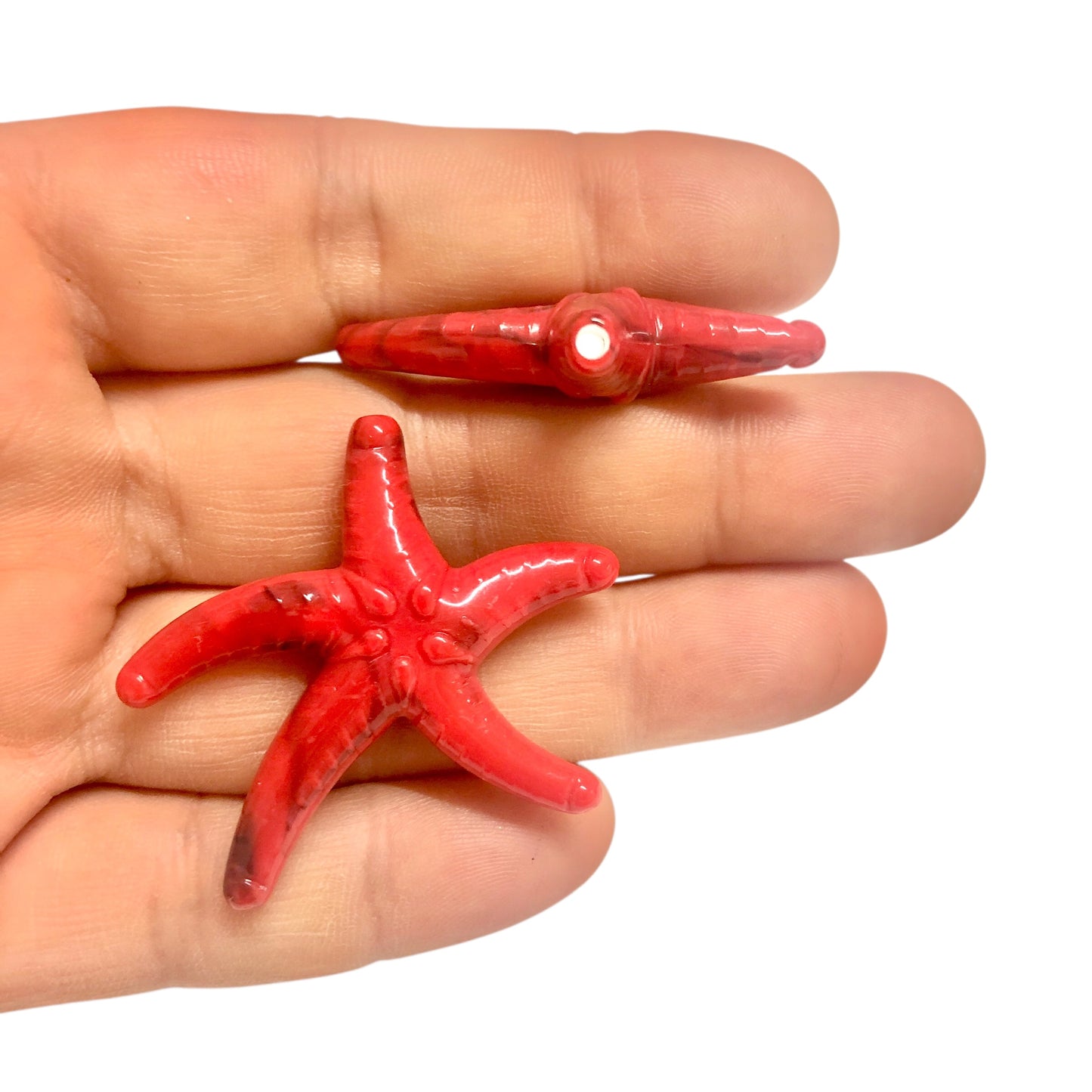 Akrilik Büyük Deniz Yıldızı -Kırmızı