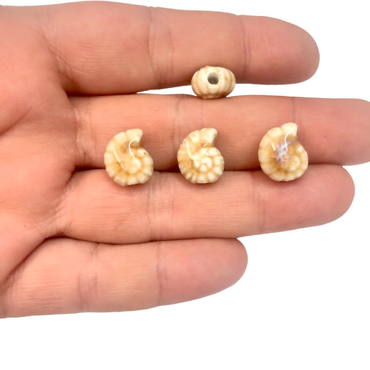 Seramik Salyangoz Küçük Boy - Krem