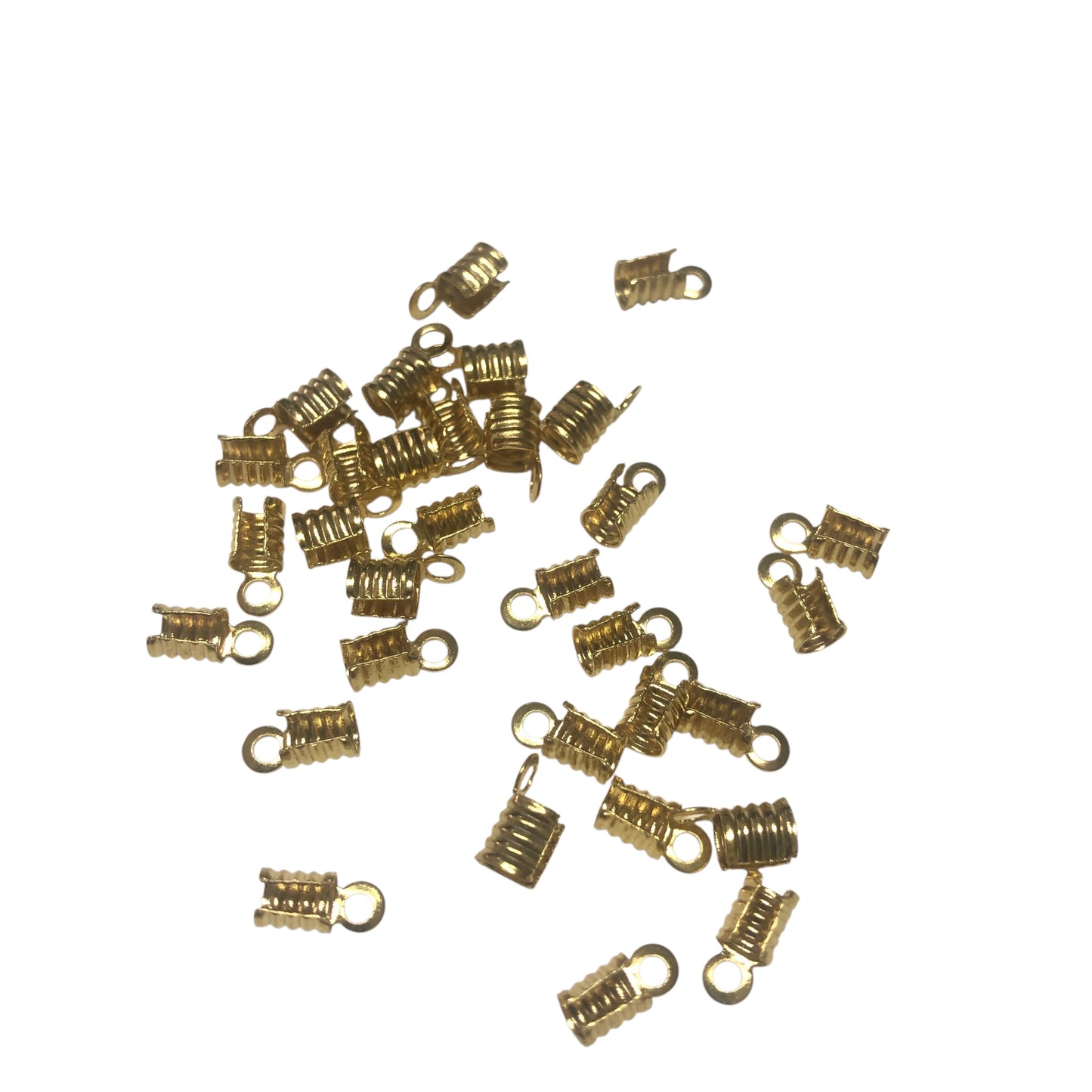 Altın Kaplama Yuvarlak Çizgili Açık Deri Sıkma (3 mm)