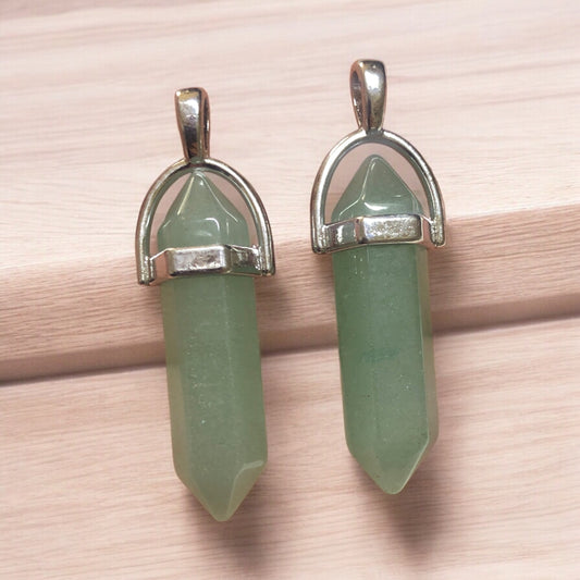 Doğal Taş Füze Kolye Ucu - Aventurin