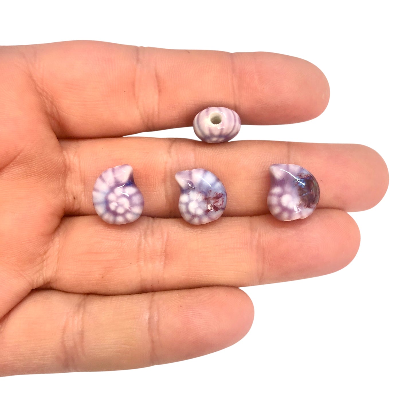 Seramik Salyangoz Küçük Boy - Lila