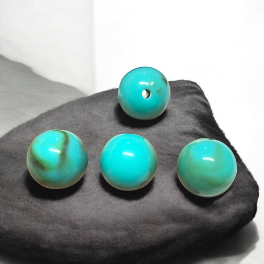 A Kalite Akrilik 18mm Top- Ebruli Turkuaz