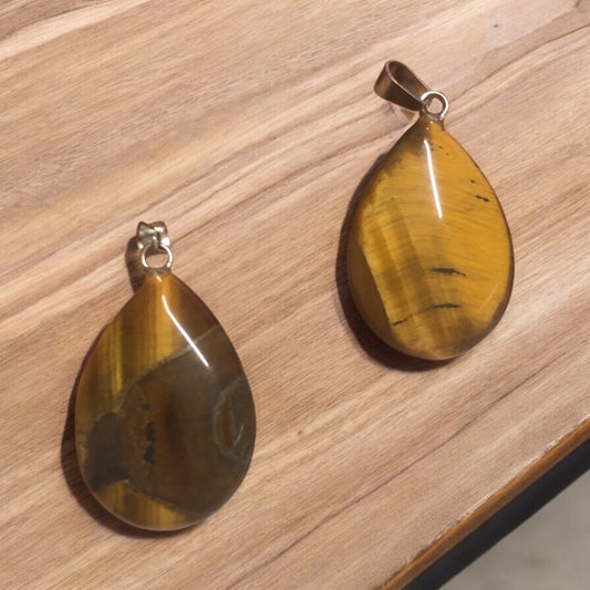 Doğal Taş Damla Kolye Ucu - Kaplangözü