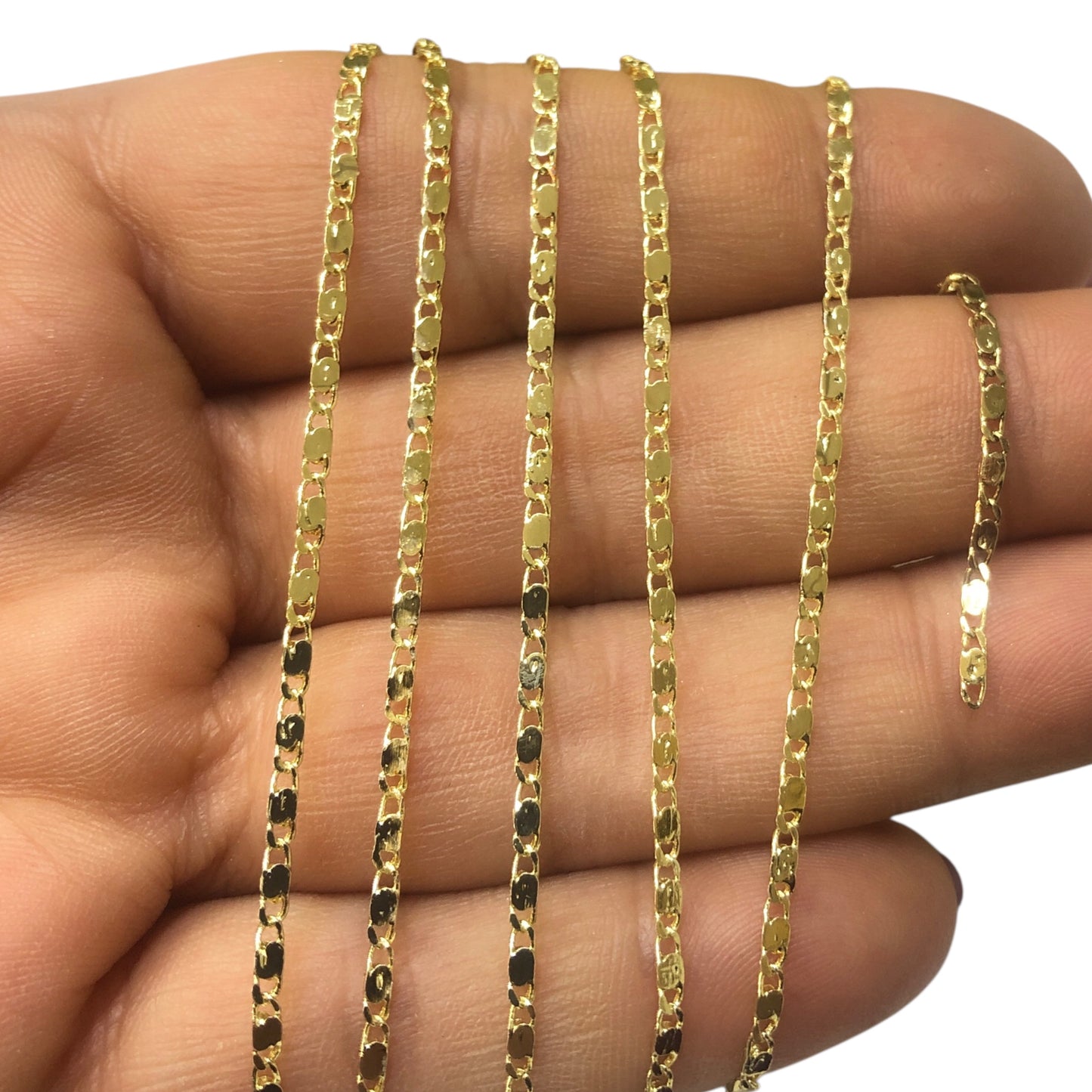 Altın Kaplama 2mm Kuyum İşi Zincir