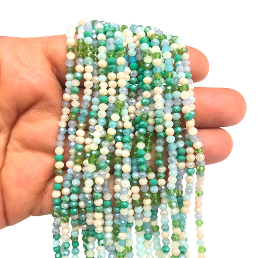 Kristal Boncuk, Mix Çin Kristali-3mm-81