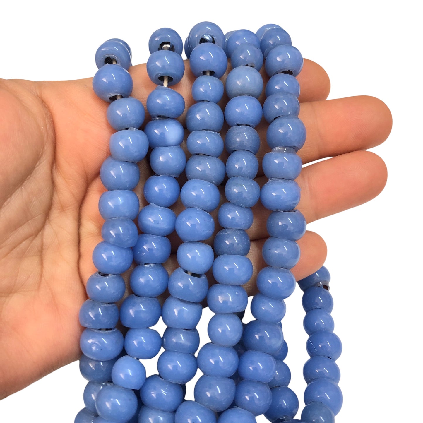 Yuvarlak Cam Ocak Boncuğu - Leylak