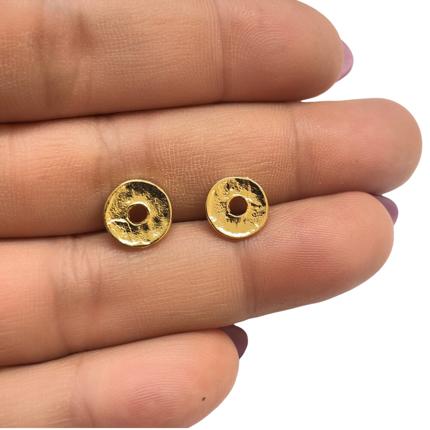 Altın Kaplama Dövme Halka - 10mm