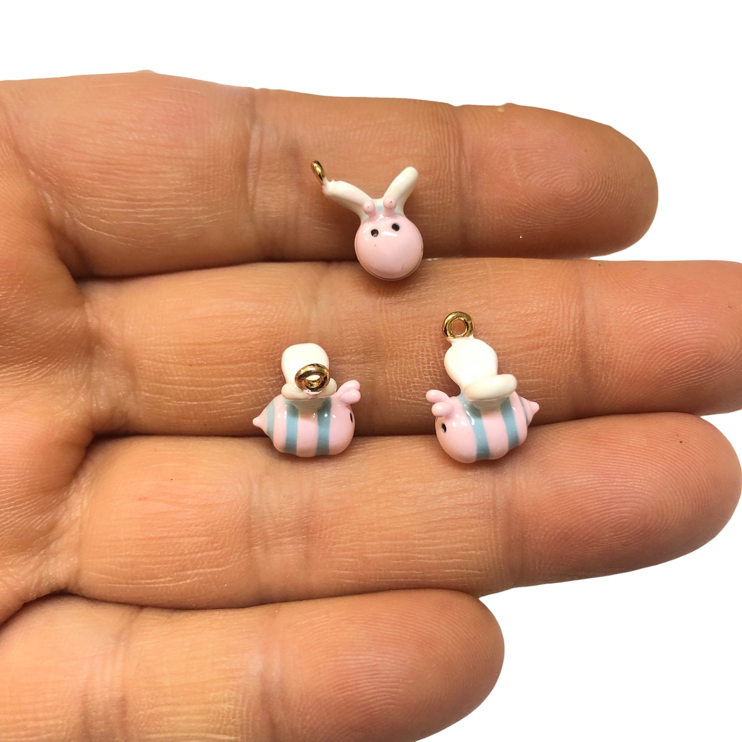 Altın Kaplama Üç boyutlu Pembe Arı Sallantı