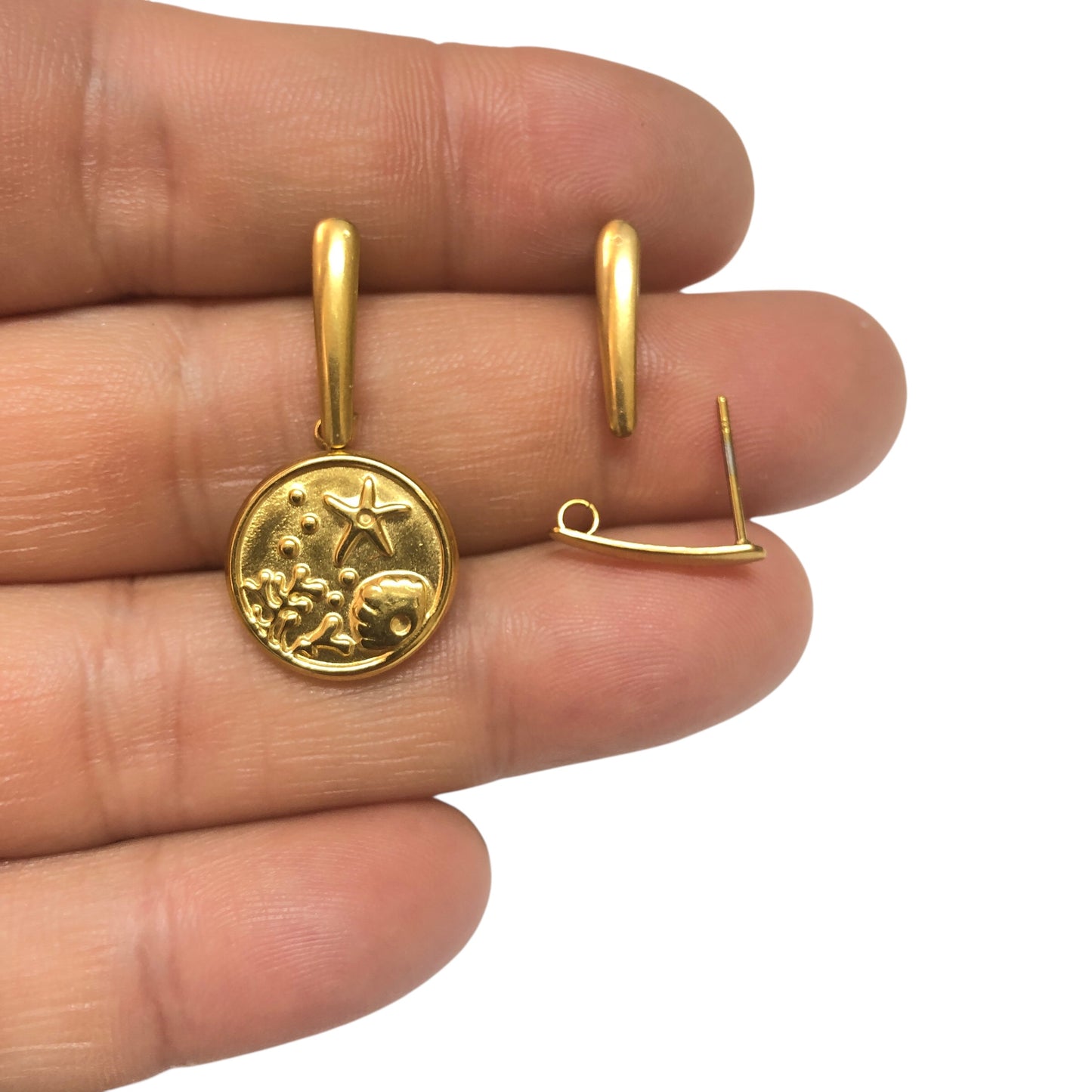 Sarı Çelik Küpe Aparatı 15 mm