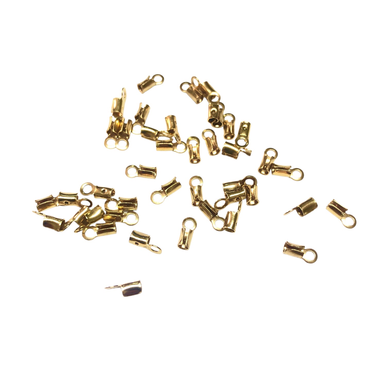 Altın Kaplama Yuvarlak Açık Deri Sıkma (1,5mm)