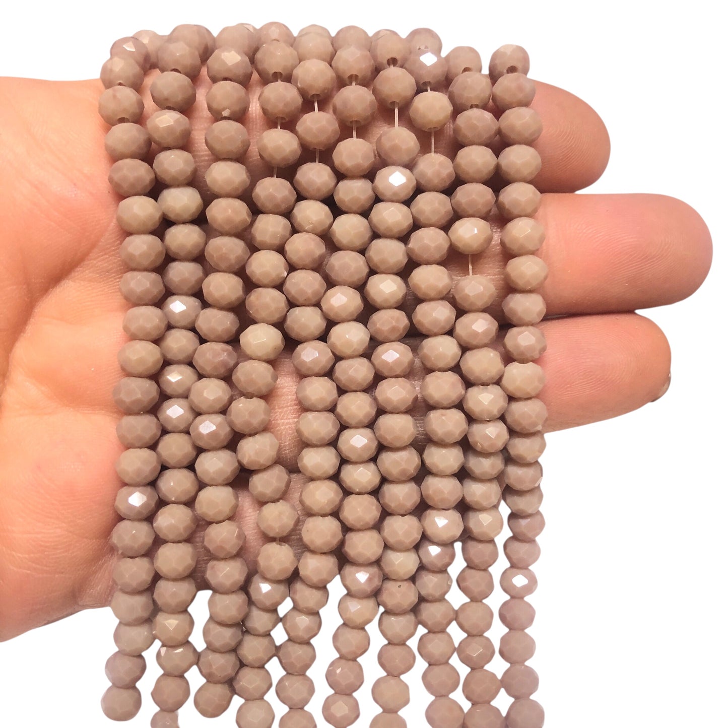 Çin Kristali 6mm - 6113 Opak Sütlü Kahve