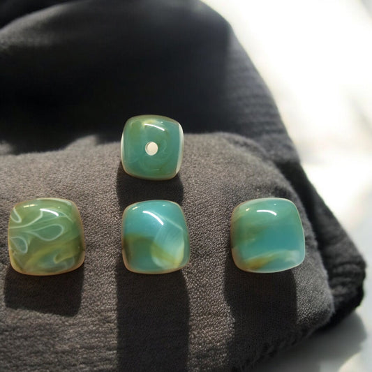 A Kalite Akrilik Silindir -16.3X17.3- Ebruli Mint