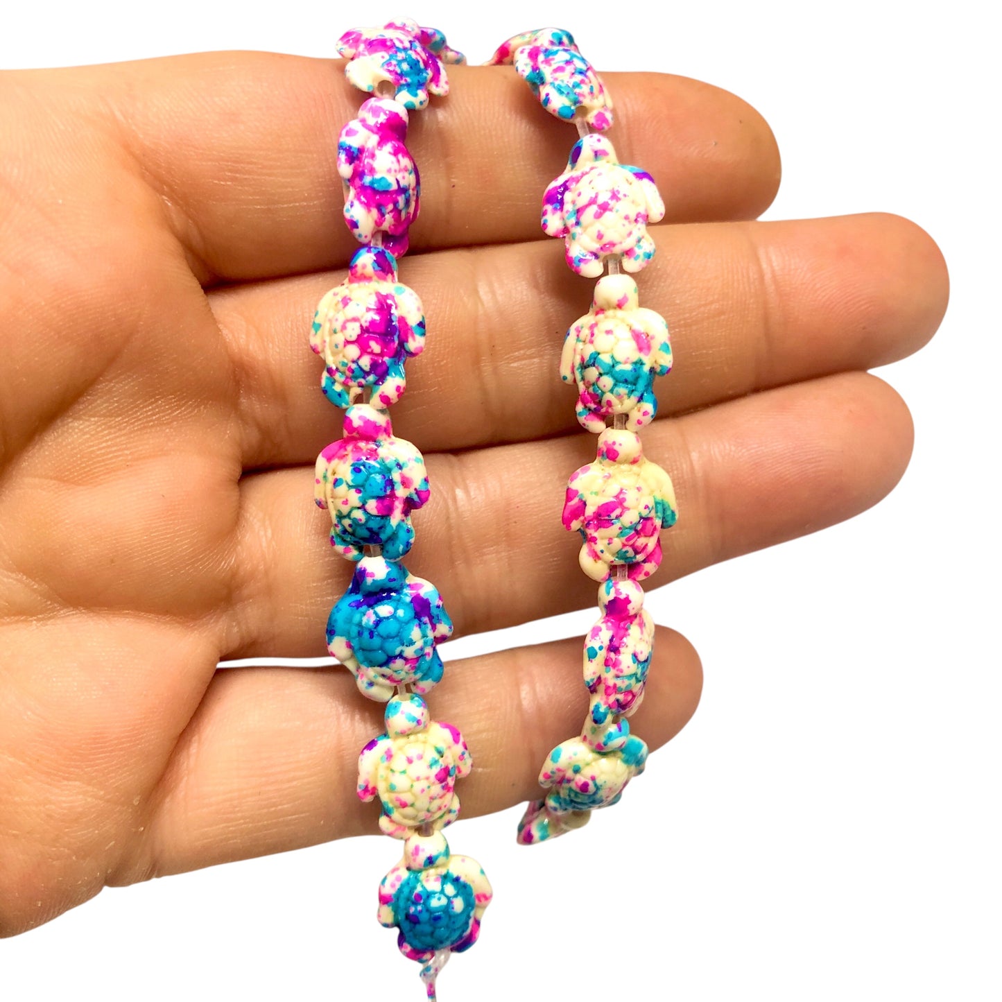 Turkuaz Havlit Kaplumbağ-Pembe& Mavi Mix