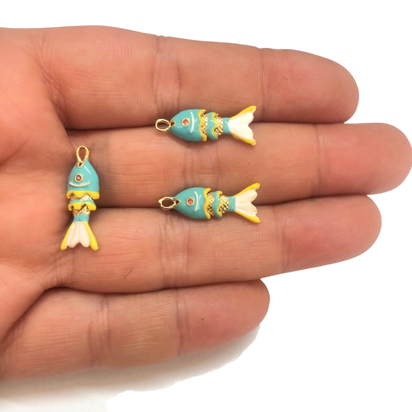 Altın Kaplama Hareketli Balık Küçük Boy -4