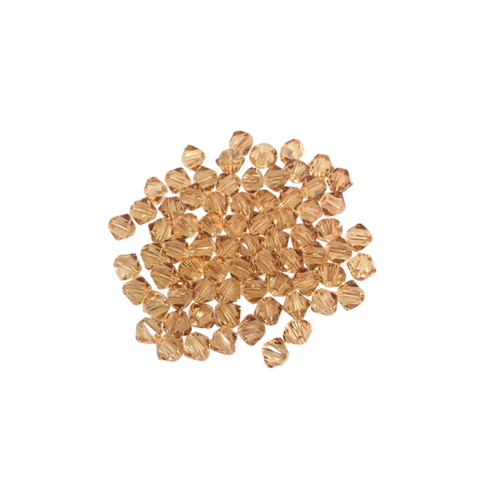 Swarovski 4mm Piramit (Bicone ) Şeffaf Açık Topaz - 005