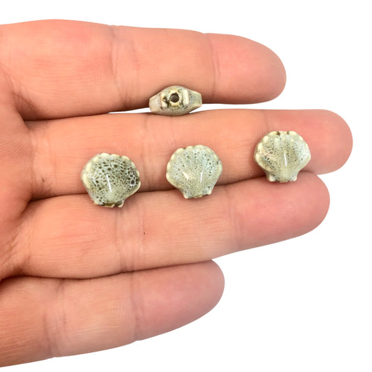 Seramik İstiridye - Benekli Su yeşili