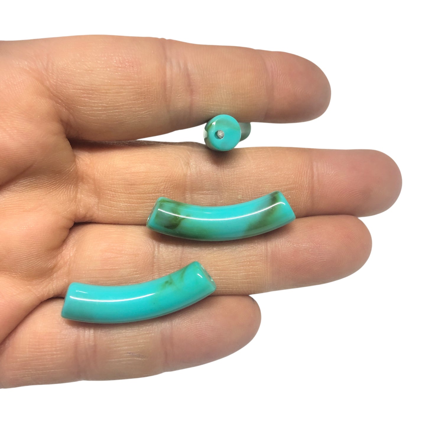 A Kalite Akrilik 7.9x32mm- Ebruli Turkuaz