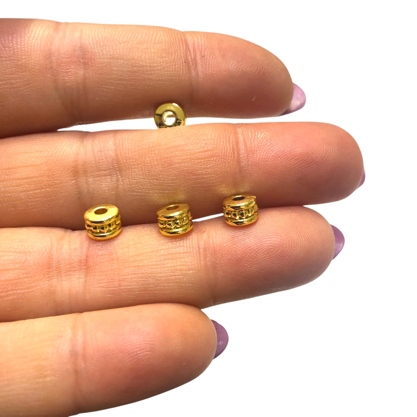 Shiny Gold Plated Circle Spacer
