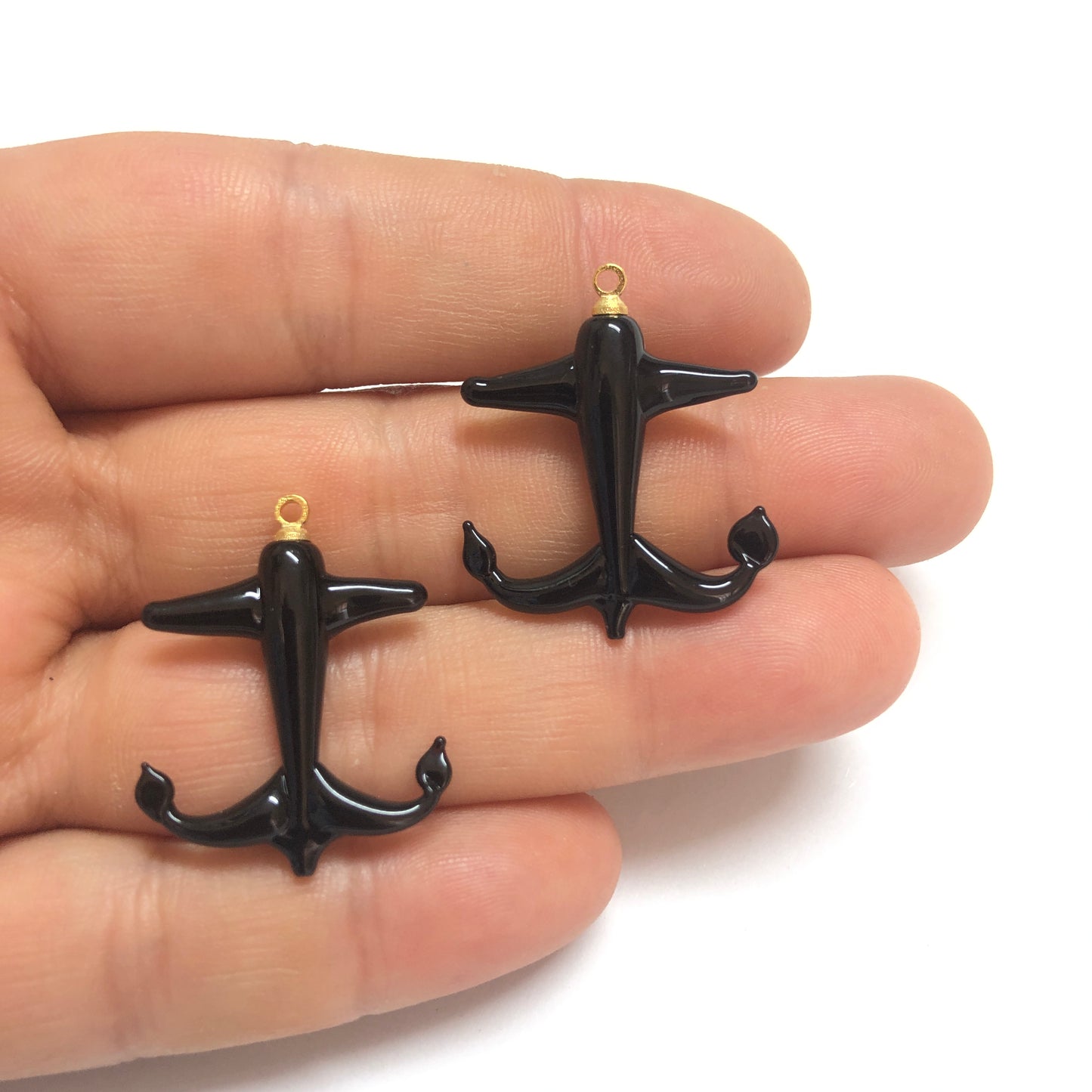 Murano Cam Çapa Siyah