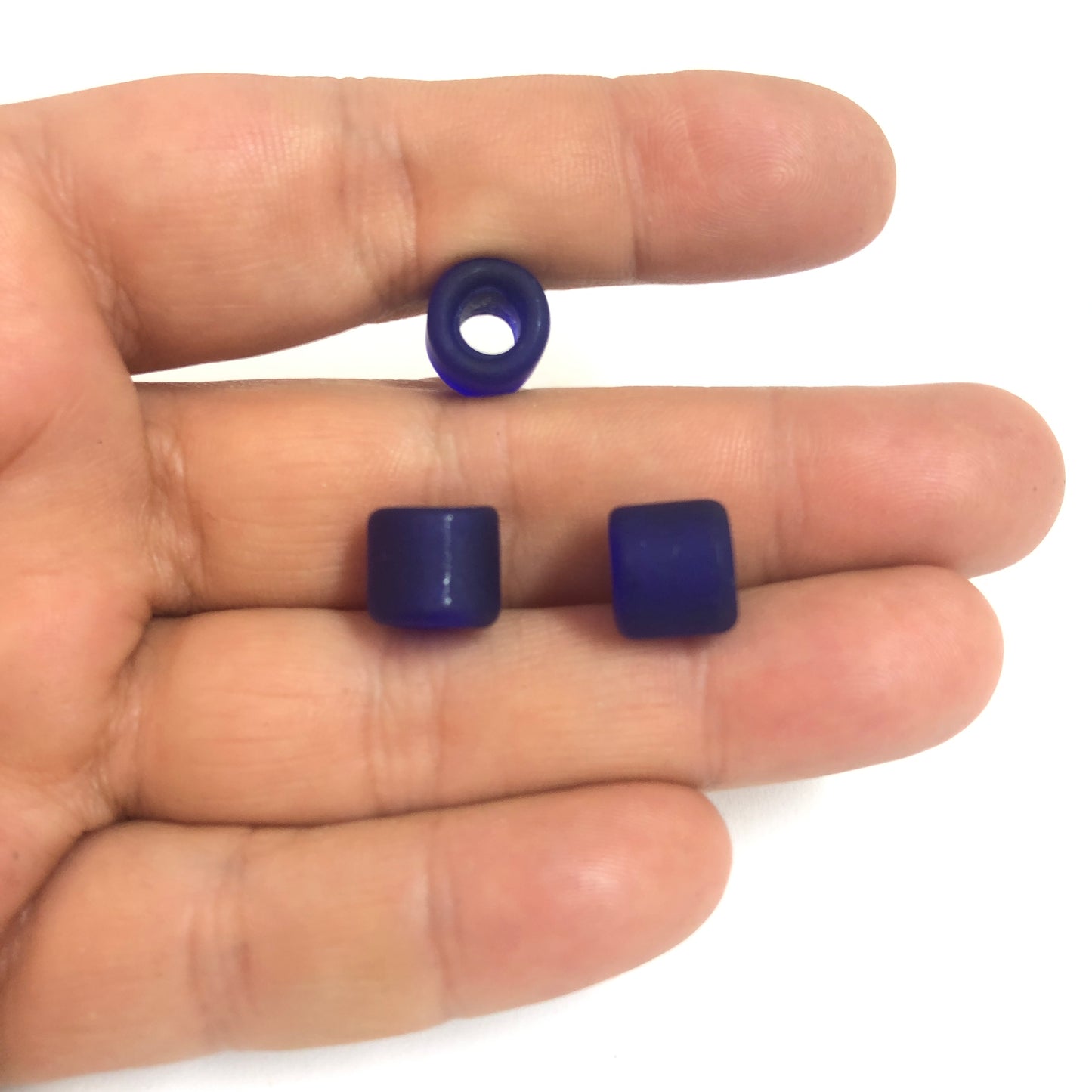 Murano Silindir Buzlu Cam - Kobalt