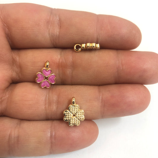 Gold Plated Zircon Stone Heart Pendant-Champagne