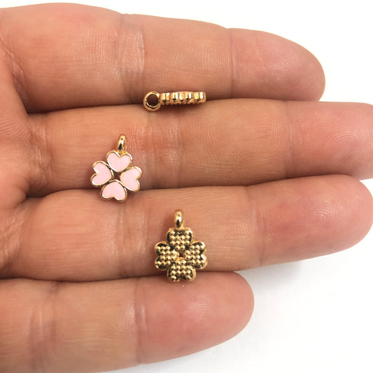 Gold Plated Zircon Stone Heart Pendant-Champagne