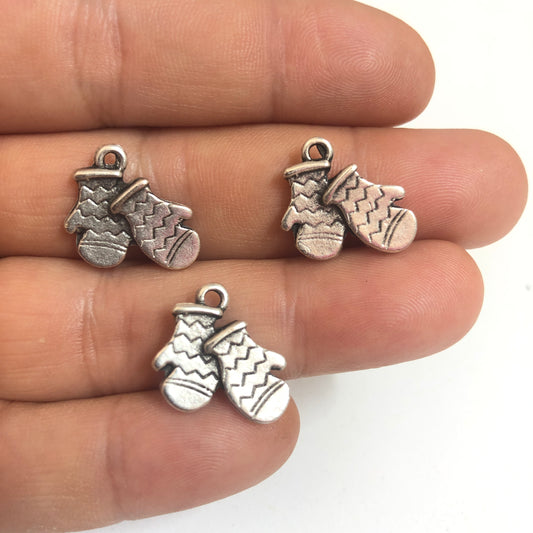 Yeni Yıl Serisi -Antik Gümüş Kaplama - Eldiven