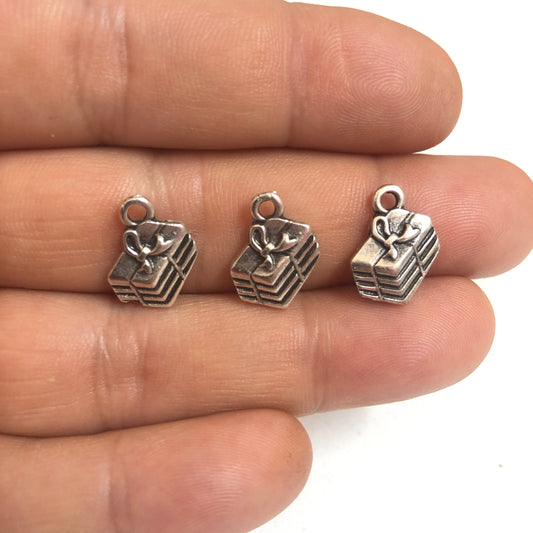 Yeni Yıl Serisi -Antik Gümüş Kaplama - Hediye Paketi Küçük