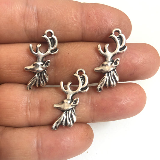 Yeni Yıl Serisi -Antik Gümüş Kaplama -Geyikbaşı